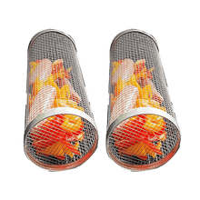 Load image into Gallery viewer, Barbecue stainless steel wire mesh cylinder